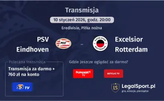 PSV Eindhoven - Excelsior Rotterdam gdzie oglądać? (10.01)