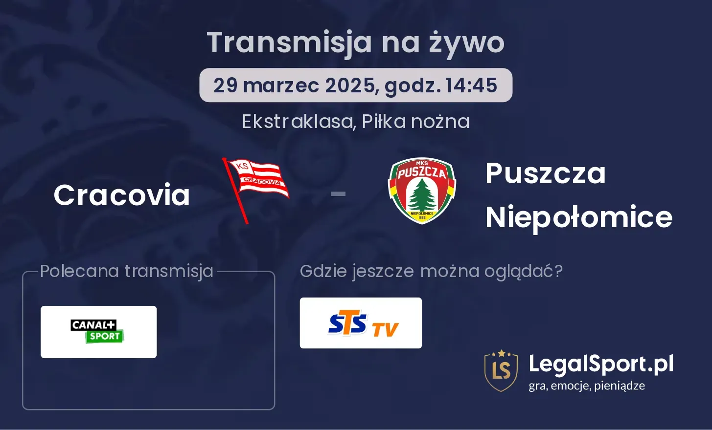 Cracovia - Puszcza Niepołomice gdzie oglądać?