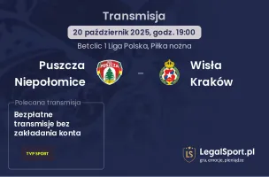 Puszcza Niepołomice - Wisła Kraków gdzie oglądać?