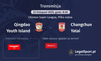 Qingdao Youth Island - Changchun Yatai gdzie oglądać? (22.11)