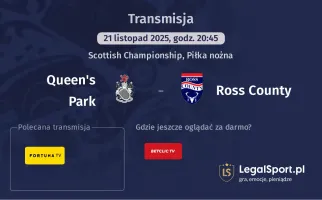 Queen's Park - Ross County gdzie oglądać? (21.11)
