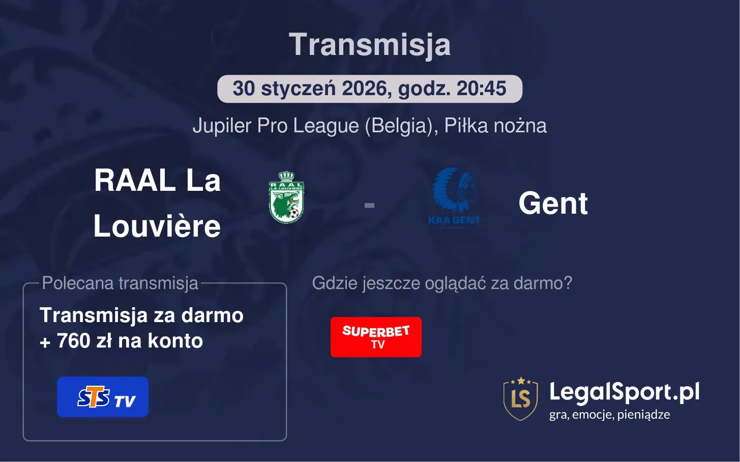 RAAL La Louvière - Gent Transmisje