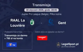 RAAL La Louvière - Gent gdzie oglądać? (30.01)