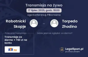 Rabotnicki Skopje - Torpedo Zhodino gdzie oglądać?