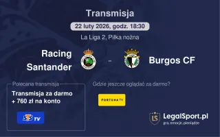 Racing Santander - Burgos CF gdzie oglądać? (22.02)