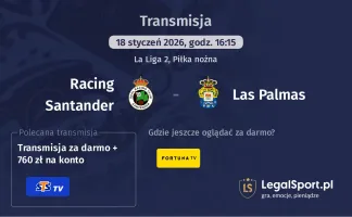 Racing Santander - Las Palmas gdzie oglądać? (18.01)