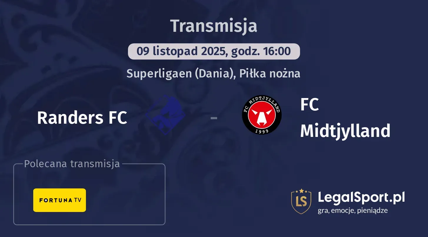 Randers FC - FC Midtjylland Transmisje