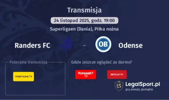 Randers FC - Odense gdzie oglądać? (24.11)