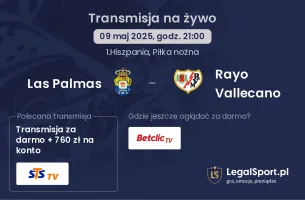 Las Palmas - Rayo Vallecano gdzie oglądać transmisję?