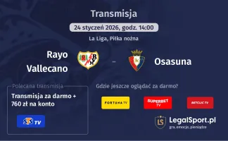 Rayo Vallecano - Osasuna gdzie oglądać? (24.01)