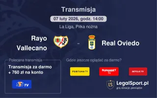 Rayo Vallecano - Real Oviedo gdzie oglądać? (07.02)
