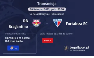 RB Bragantino - Fortaleza EC gdzie oglądać? (26.11)