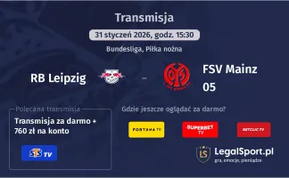 RB Leipzig - FSV Mainz 05 gdzie oglądać? (31.01)