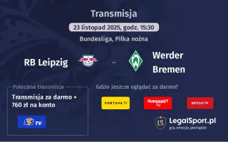 RB Leipzig - Werder Bremen gdzie oglądać? (23.11)