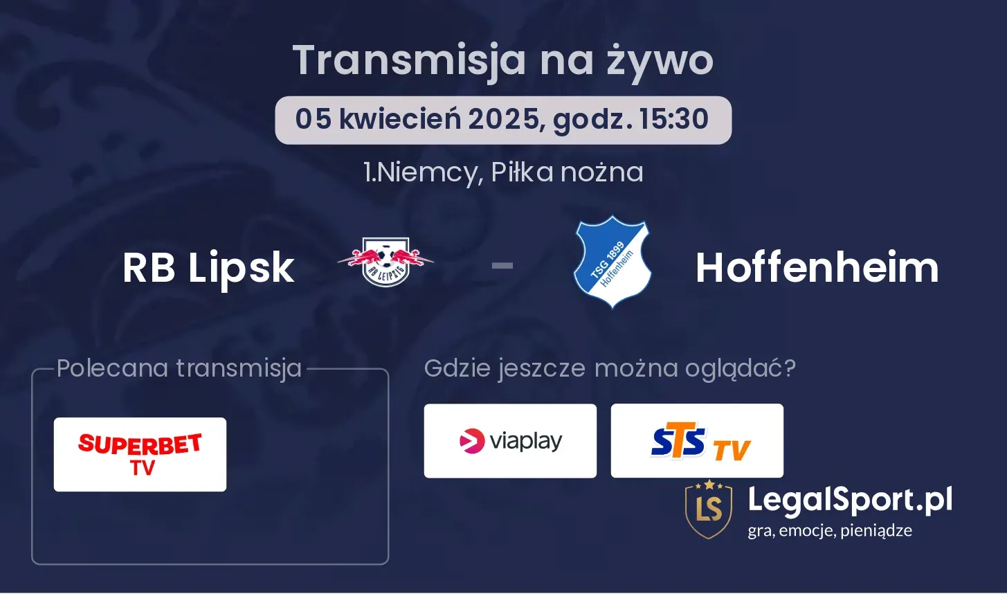 RB Lipsk - Hoffenheim gdzie oglądać?