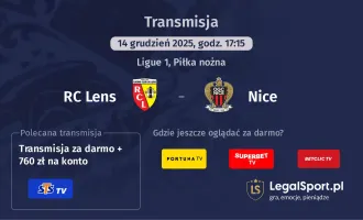 RC Lens - Nice gdzie oglądać? (14.12)