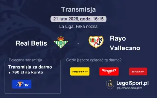 Real Betis - Rayo Vallecano gdzie oglądać? (21.02)