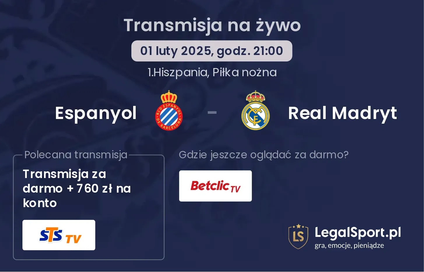 Espanyol - Real Madryt gdzie oglądać?