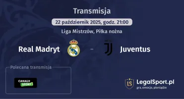 Real Madryt - Juventus gdzie oglądać?