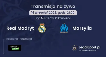 Real Madryt - Marsylia gdzie oglądać?