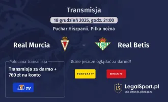 Real Murcia - Real Betis gdzie oglądać? (18.12)