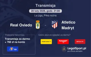 Real Oviedo - Atletico Madryt gdzie oglądać? (28.02)
