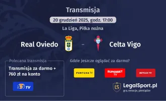 Real Oviedo - Celta Vigo gdzie oglądać? (20.12)