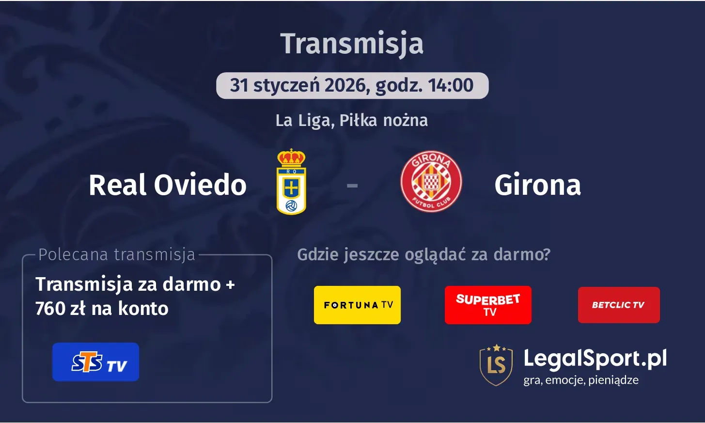 Real Oviedo - Girona Transmisje