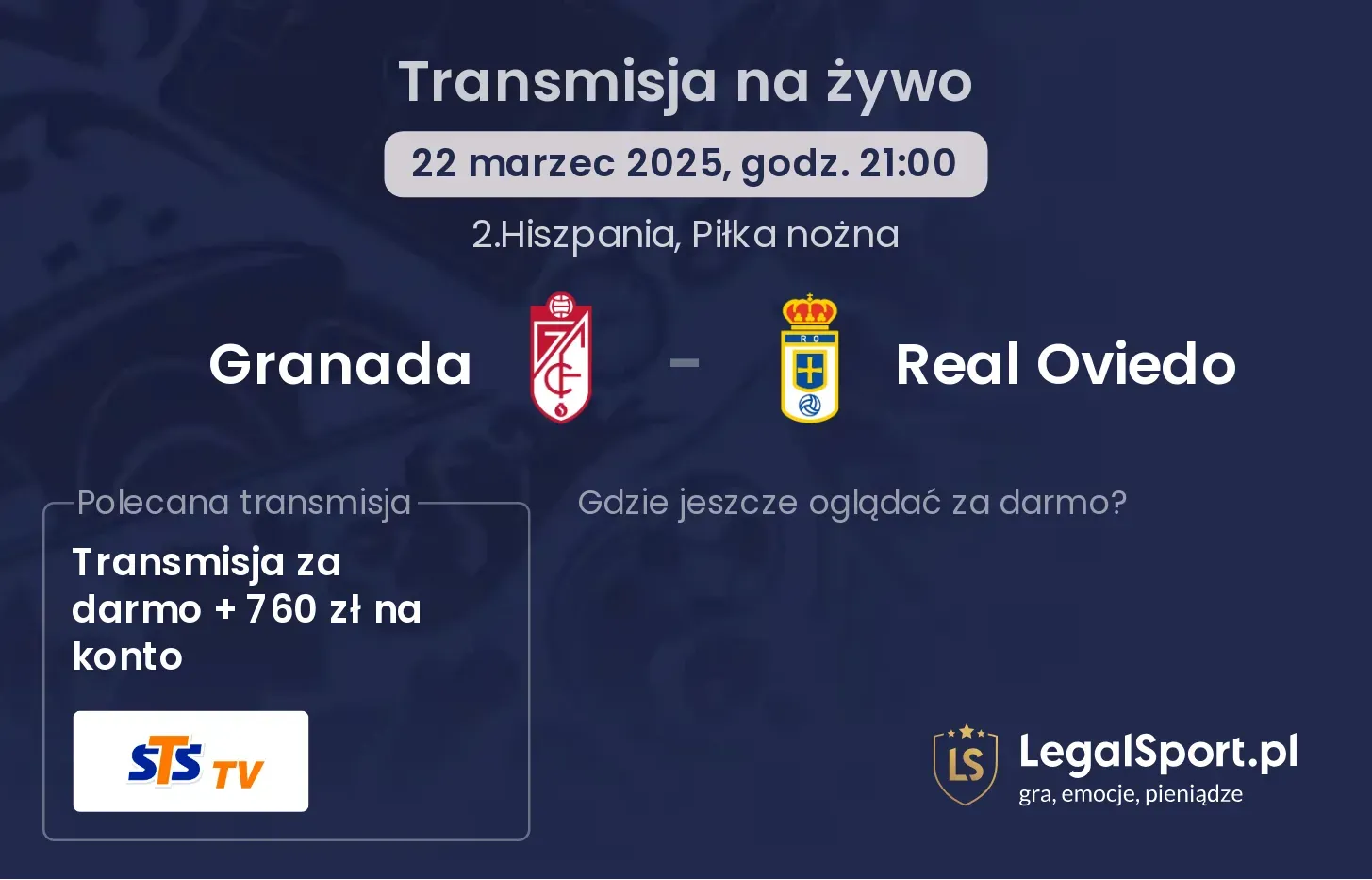Granada - Real Oviedo gdzie oglądać transmisję?