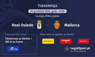 Real Oviedo - Mallorca gdzie oglądać? (05.12)