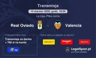 Real Oviedo - Valencia gdzie oglądać? (14.03)