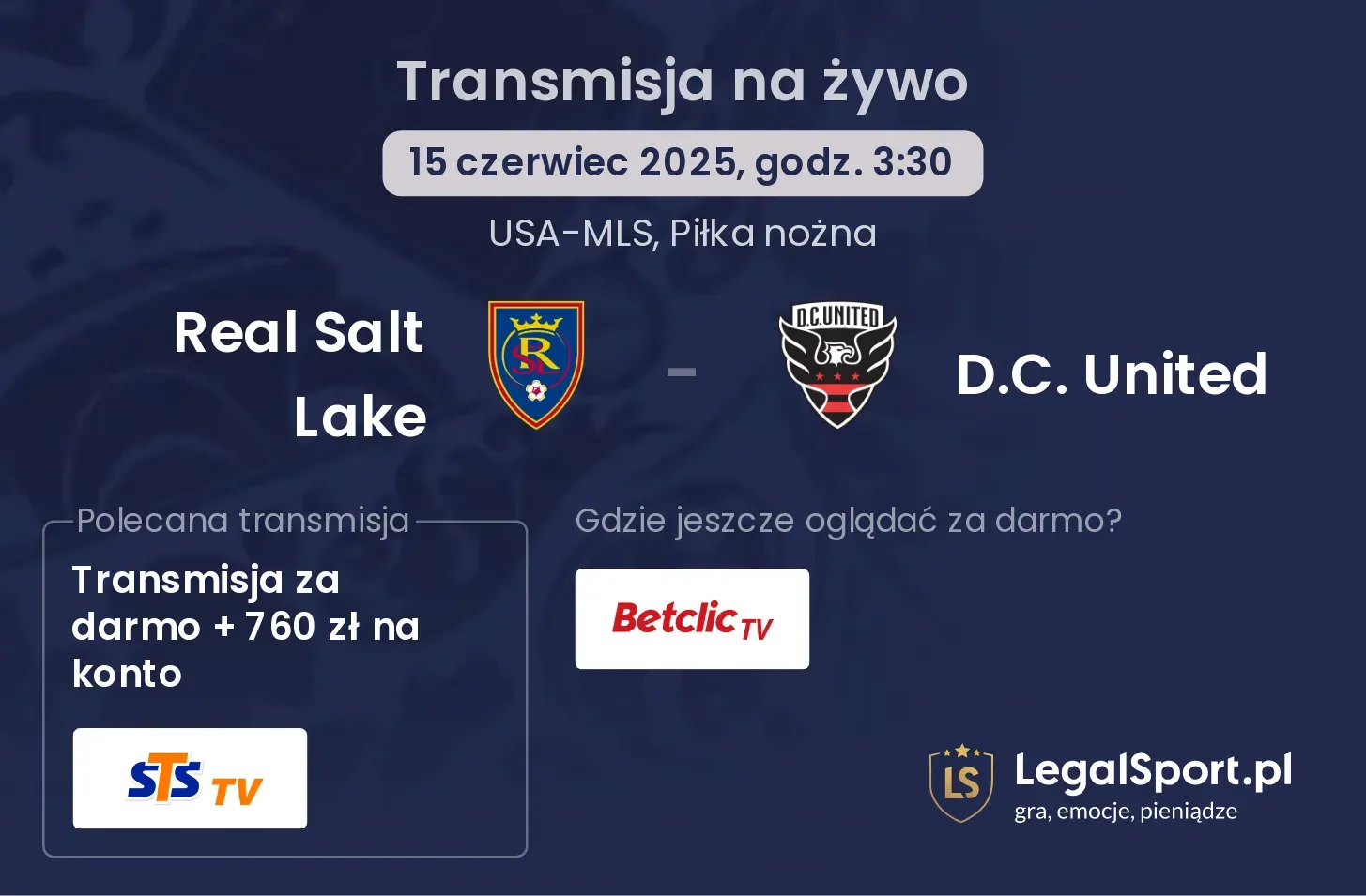 Real Salt Lake - D.C. United gdzie oglądać?