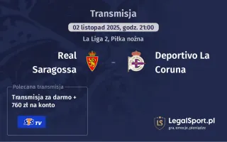 Real Saragossa - Deportivo La Coruna gdzie oglądać?