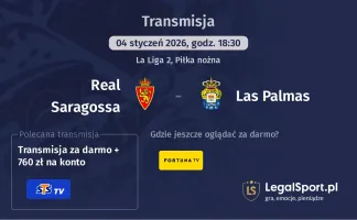Real Saragossa - Las Palmas gdzie oglądać? (04.01)
