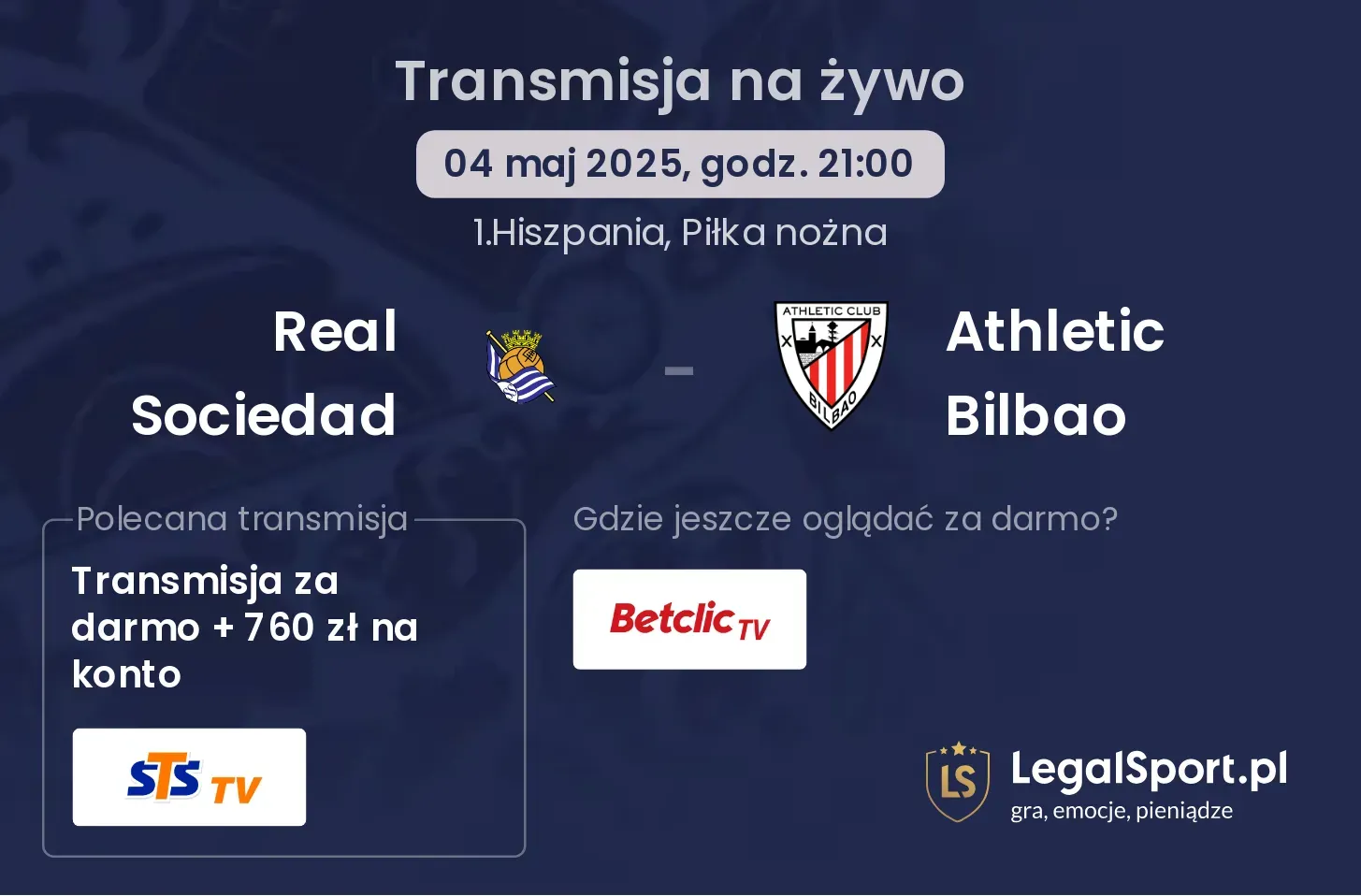 Real Sociedad - Athletic Bilbao gdzie oglądać?