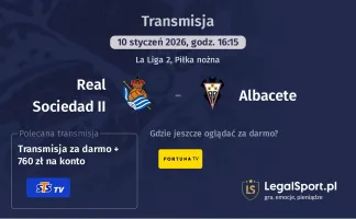 Real Sociedad II - Albacete gdzie oglądać? (10.01)