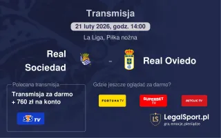 Real Sociedad - Real Oviedo gdzie oglądać? (21.02)