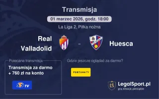Real Valladolid - Huesca gdzie oglądać? (01.03)