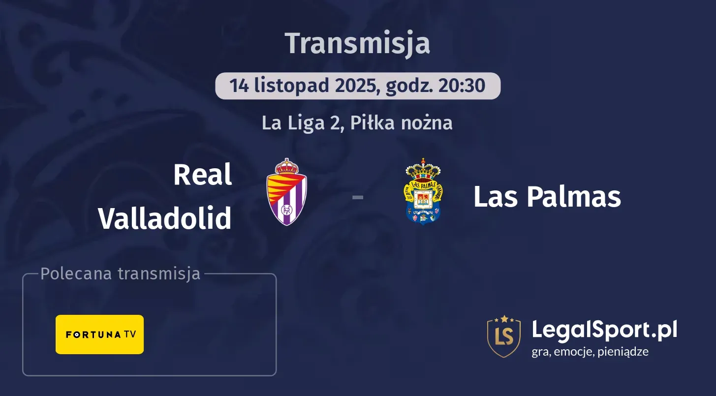 Real Valladolid - Las Palmas Transmisje