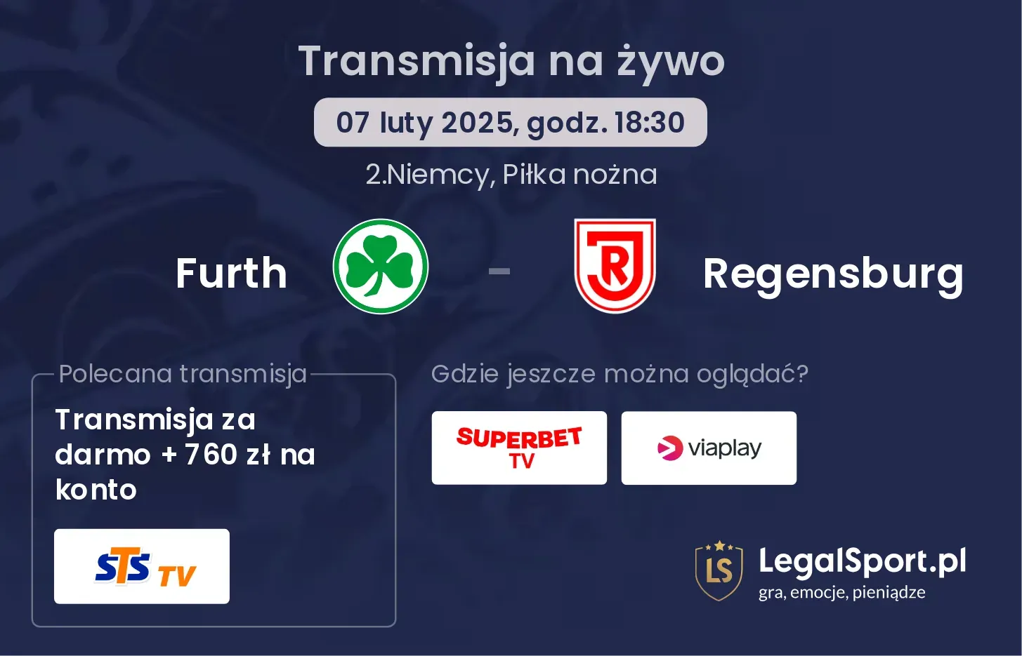 Furth - Regensburg gdzie oglądać?