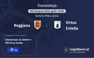 Reggiana - Virtus Entella gdzie oglądać? (08.11)