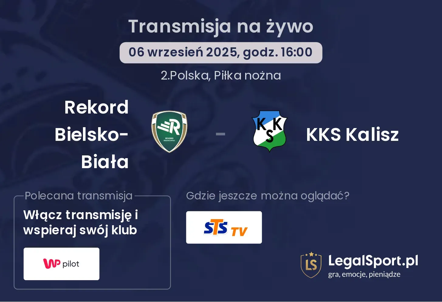 Rekord Bielsko-Biała - KKS Kalisz gdzie oglądać?