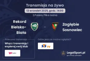 Rekord Bielsko-Biała - Zagłębie Sosnowiec gdzie oglądać?