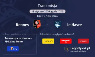 Rennes - Le Havre gdzie oglądać? (18.01)
