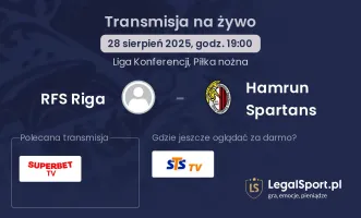 RFS Riga - Hamrun Spartans gdzie oglądać?