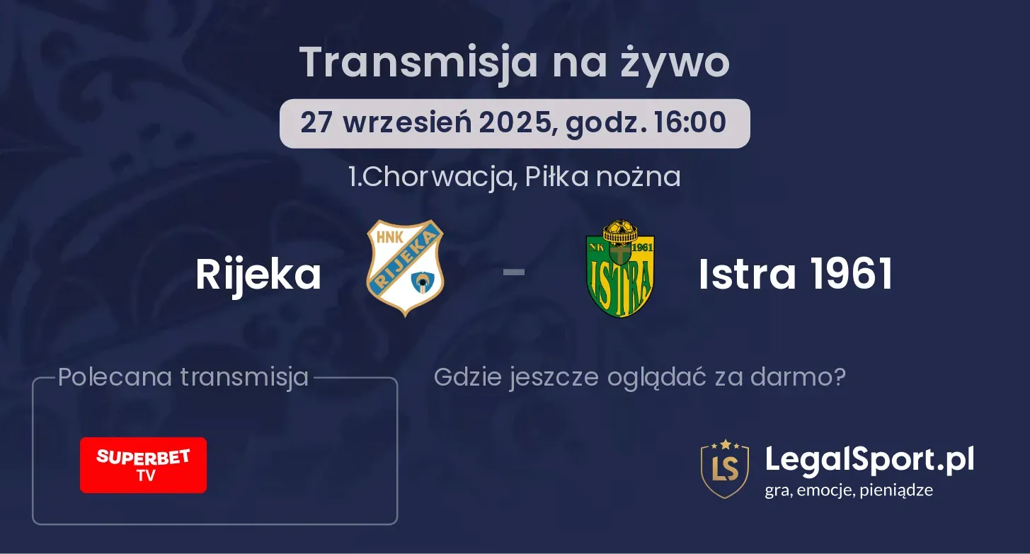 Rijeka - Istra 1961 gdzie oglądać?