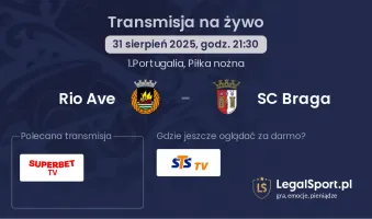Rio Ave - SC Braga gdzie oglądać?