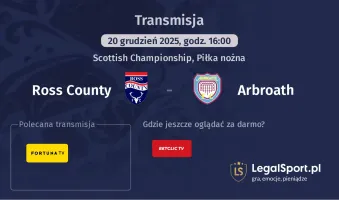 Ross County - Arbroath gdzie oglądać (20.12.2025)
