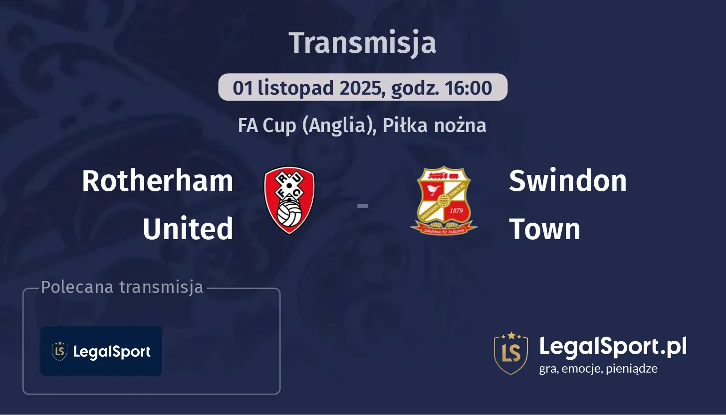 Rotherham United - Swindon Town Transmisje