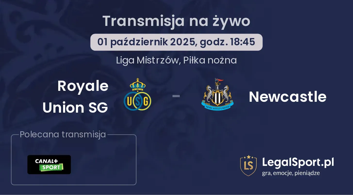 Royale Union SG - Newcastle gdzie oglądać?